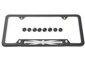 MINI Black Jack License Plate Frame - Black - Priced Each - (NO LONGER AVAILABLE)