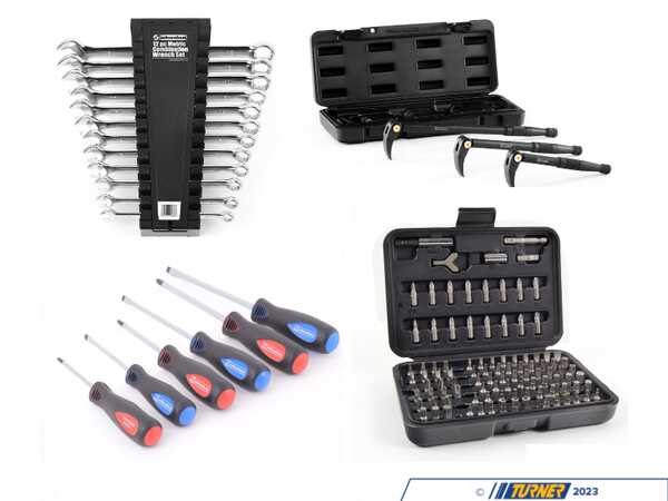 Enthusiast Bundles Metric Combination Wrench Set & Indexing Pry Bar Set With 100 Piece Bit Set & 6 Piece Screwdriver Set 005989SCH01A2KT