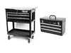 Doorbusters 27 Inch 4 Drawer Tool Cart With Portable 3 Drawer Tool Box tsp-toolcart1KT View 1