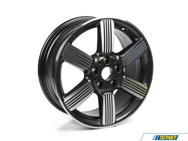 Genuine MINI 525 MINI 60 Years Spoke Wheel 17" (5x112) Spectre Grey - Priced Each 36116884399