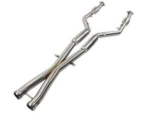 MACH Force-Xp X-Pipe 2-1/2 IN 304 Stainless Steel W/ Cat & Resonator