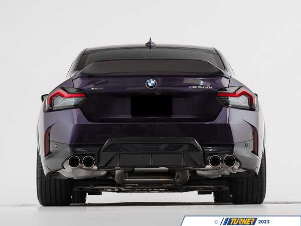 Enthusiast Bundles Carbon Fiber Trunk Spoiler & Gloss Black Rear Diffuser - G87 M2 / G42 2 Series 050469LA01EBKT