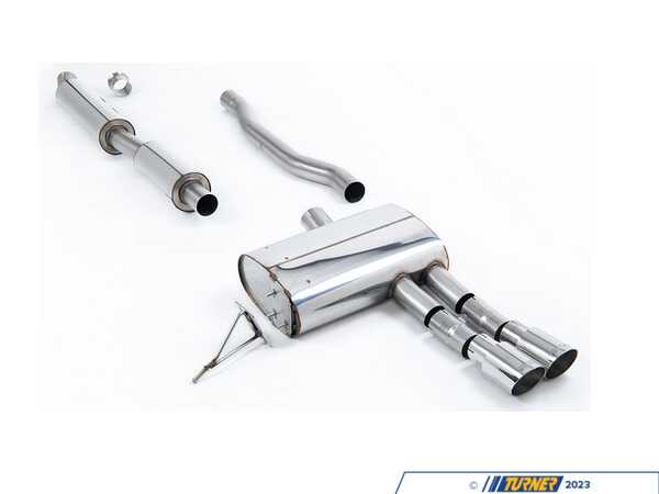 Milltek Sport Cat-Back Exhaust System - Resonated Dual GT90 - Polished Tips  SSXM487