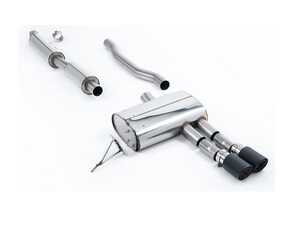 Cat-Back Exhaust System - Resonated Dual 90 - Carbon Jet Tips