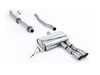 Milltek Sport Cat-Back Exhaust System - Resonated Dual GT90 - Brushed Titanium Tips SSXM488 View 1