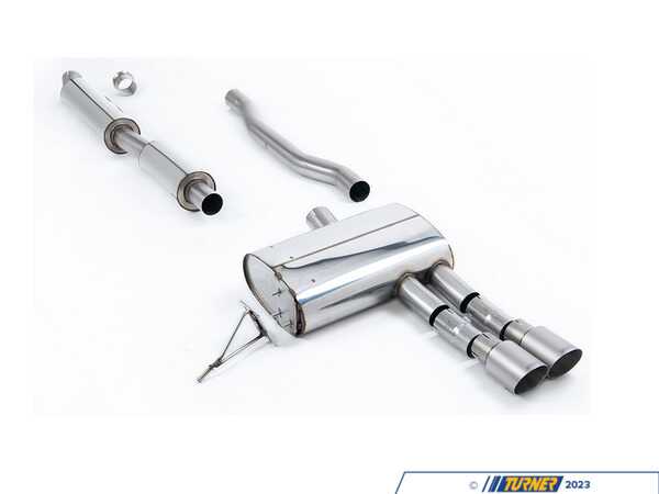 Milltek Sport Cat-Back Exhaust System - Resonated Dual GT90 - Brushed Titanium Tips SSXM488