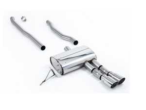Cat-Back Exhaust System - NON Resonated Dual GT90 - Polished Tips 