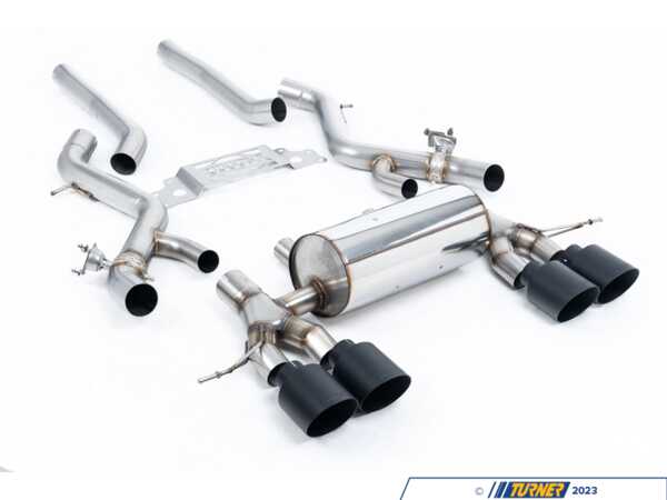 Milltek Sport Non-Resonated Secondary Cat Back System - Cerekote Black SSXBM1302