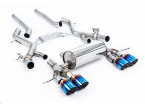 Non-Resonated Secondary Cat Back System - Burnt Titanium
