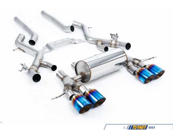 Milltek Sport Non-Resonated Secondary Cat Back System - Burnt Titanium SSXBM1304