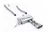 Milltek Sport Cat-Back Exhaust System - NON Resonated Dual GT90 - Brushed Titanium Tips SSXM483 View 1