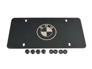 Genuine BMW Roundel Marque Plate - Black