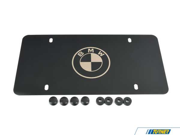Genuine BMW Genuine BMW Roundel Marque Plate - Black 82125B4DBE3