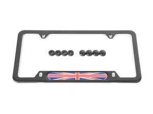 MINI Union Jack License Plate Frame - Black - Priced Each