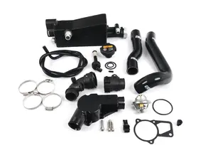 Heavy-Duty Expansion Tank With Mechanical Thermostat Conversion Kit & Silicone Radiator Hoses - M52TU/M54