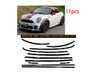 Bremmen Parts MINI Waistline| Beltline Piano Black Full Belt Line Kit Peel & Stick - R58 MINI Coupe 2012-2015 51132751359KT View 1