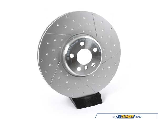 Genuine BMW Brake Rotor - Dimpled and Slotted - Right - M340i - 374x36 34106895648