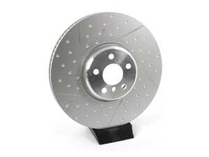 M Performance Front Dimpled And Slotted Brake Rotors - Pair - 374x36 - G20 M340i