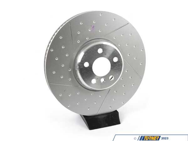 Genuine BMW M Performance M Performance Front Dimpled And Slotted Brake Rotors - Pair - 374x36 - G20 M340i 34106895647KT