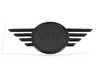 Genuine MINI Hood Emblem Piano Black "Black Line" 51145A34129 View 1