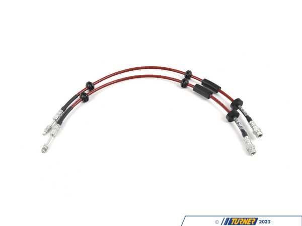ECS Exact-Fit Stainless Steel Brake Lines - Front 054064LA01
