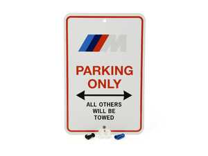 BMW M PARKING SIGN