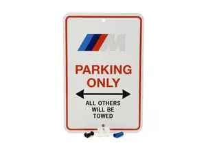 BMW M PARKING SIGN