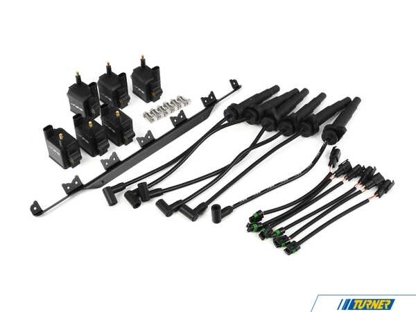 Precision Raceworks Precision Raceworks High Performance Ignition Kit - Black Coils - Aftermarket Manifold Mount - BMW N54 3.0L 601-0150