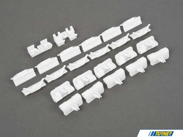 Genuine MINI Trim Cover Clip Hardware Deluxe Kit 07131490537KT1
