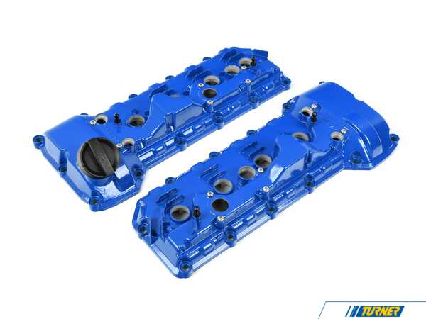 NRW Design NRW Designs S65 Aluminum Valve Cover - Smooth Blue S65VCSBLU
