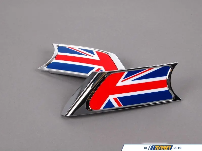 51130432570 - Genuine MINI Union Jack Logo Side Scuttle Set - R55