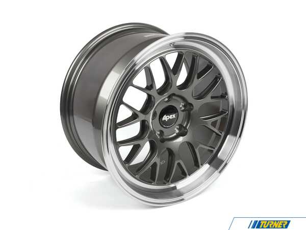 APEX Wheels 18" Apex ML-10RT Forged Wheel (18x10 ET40 5x120 72.56CB) - Machined Lip Anthracite ML10181040120A