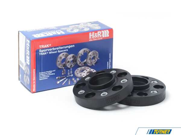 H&R 30mm H&R Bolt-On Wheel Spacers 14x1.25 Black (Pair) 60757254SW