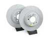 EBC Front Cross Drilled & Slotted Brake Rotors - Pair GD1218 View 1