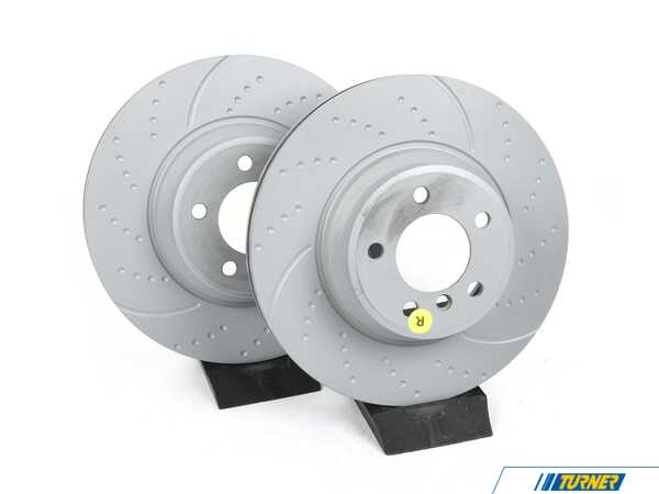 EBC Front Cross Drilled & Slotted Brake Rotors - Pair GD1218