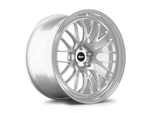 20" APEX ML-10RT Staggered Wheel Set - Race Silver w/ Machined Lip