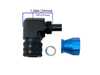 Precision Raceworks 90 Degree Fitting PTFE AN6 To 9.89 Female QC 201-0233 View 2