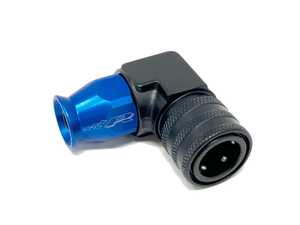 90 Degree Fitting PTFE AN6 To 9.89 Female QC