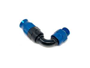 90 Degree Fuel Line Fitting AN6 PTFE To AN6 ORB Male Swivel 