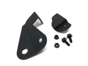 Precision Raceworks Driver Side Coolant Tank Brackets - Black Powder Coated - BMW E9x/E8x 335i 135i 1M