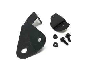 Precision Raceworks Driver Side Coolant Tank Brackets - Black Powder Coated - BMW E9x/E8x 335i 135i 1M
