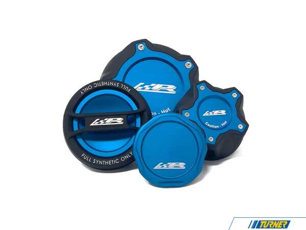 Precision Raceworks B58 / S58 Blue Billet Engine Fluid Cap Set 622-0290-BLU