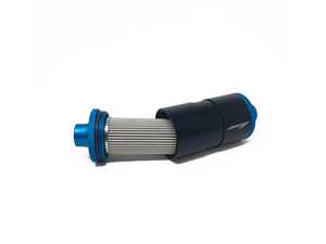 Inline Fuel Filter AN8 Single In/Out - 10 Micron | Precision Raceworks