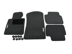 Genuine BMW Anthracite ///M3 Carpeted Floor Mat Set - E46 M3 & Non-M Coupe