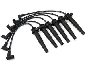 BMW N55 Replacement Spark Plug Wires - Black - Pack Of 6