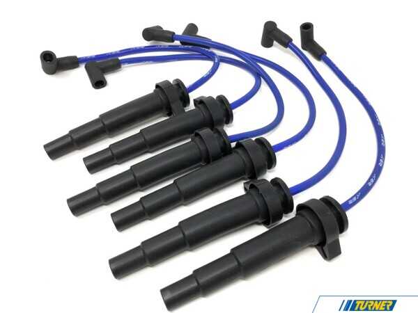 Precision Raceworks BMW N54 Replacement Spark Plug Wires - Blue - 6 Pack For 601-0021 (Long / Manifold Location) 201-0002-1