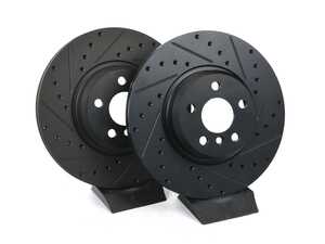 ECS V5 Drilled & Slotted Brake Rotors - Front Pair (330x324)