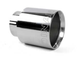 Dinan Double-Walled 4" Clamp-On Exhaust Tip - Polished - 2.75" Inlet