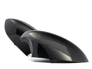 AutoTecknic Replacement Version II Dry Carbon Mirror Covers - E9X M3 | E82 1M (1x1 Weave Gloss Finish) 