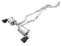AWE AWE Touring Edition Cat-Back Exhaust - Chrome Silver or Diamond Black Tips - Toyota A90 GR Supra B58 3.0L BLK-EXH-TA90SUPR